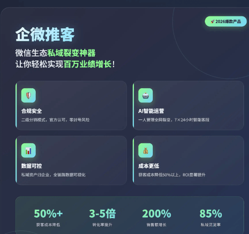 蓝V加企微获客助手打通,2026私域最稳链路比云雀中转高一档